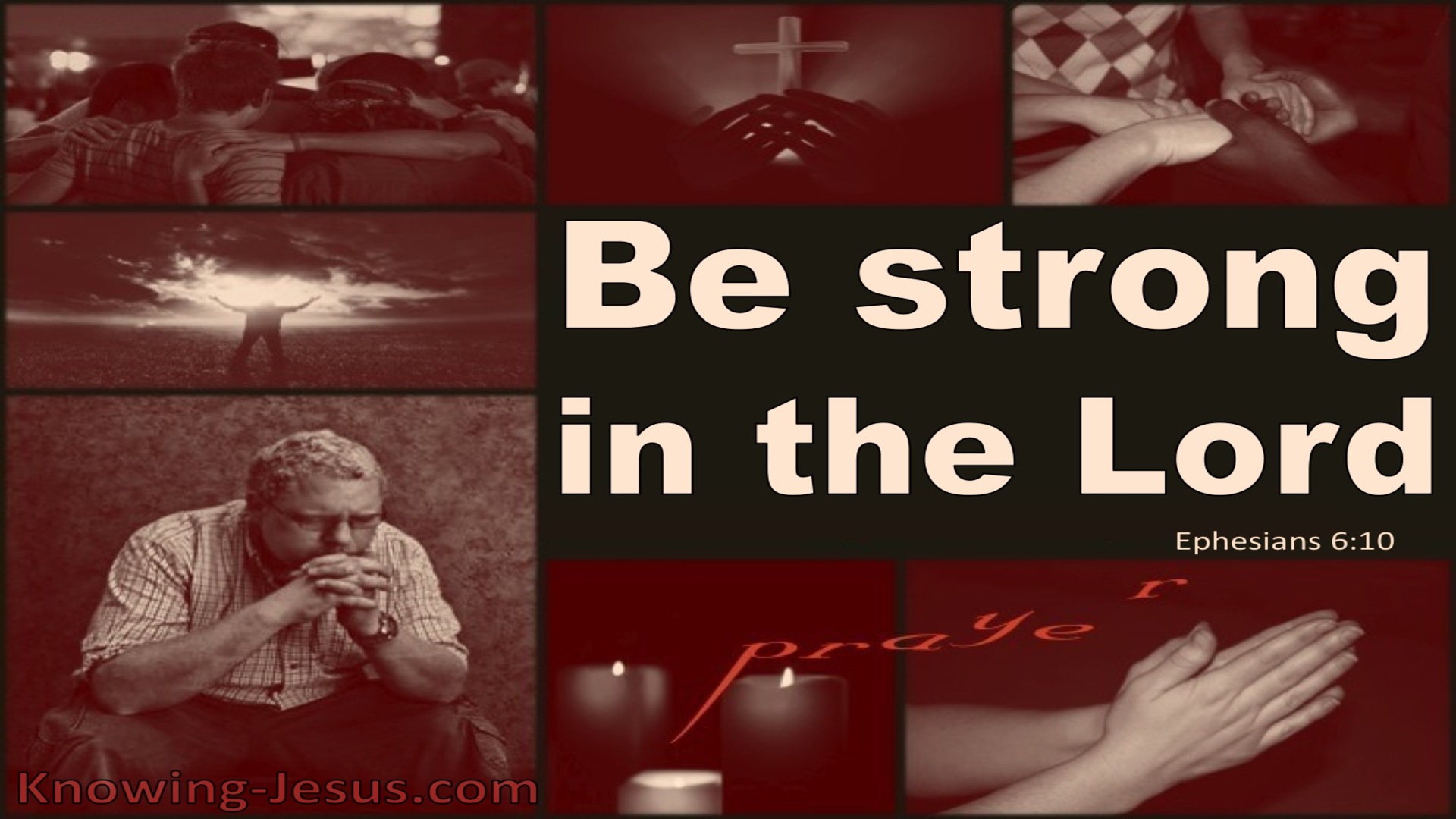 Ephesians 6:10 Be Strong In The Lord (beige)